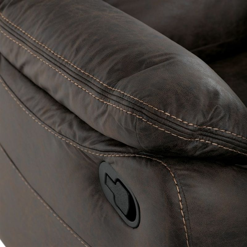 Luxusné polohovacie kreslo, TV-4092 COF3, s manuálnym ovládaním, poťah coffee látka