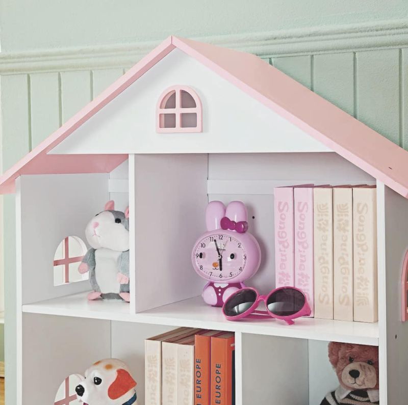Detská knižnica, 83cm, biela, ružová, MAISON TYP 1