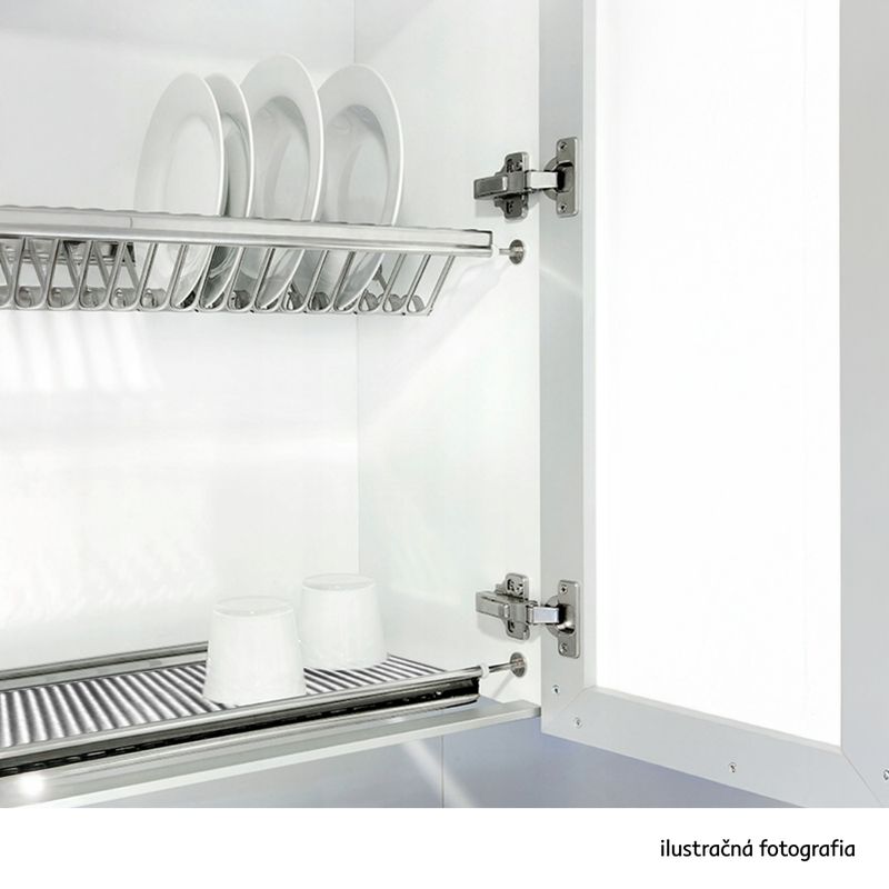 Odkvapkávač na riad do hornej skrinky, 56cm, nehrdzavejúca oceľ, KAPIO TYP 2