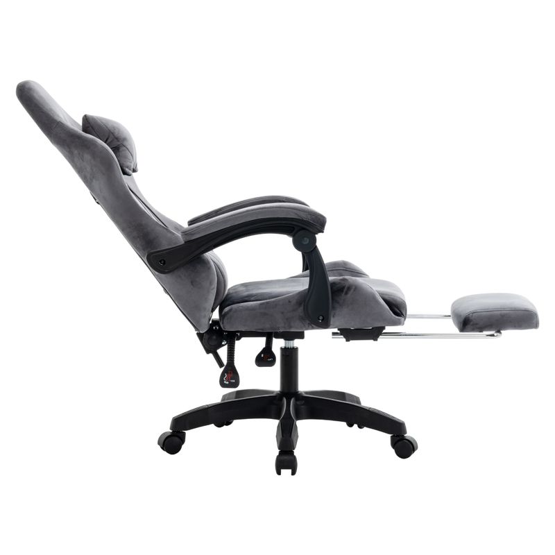 Kancelárske, herné kreslo, sivá látka, LOPES