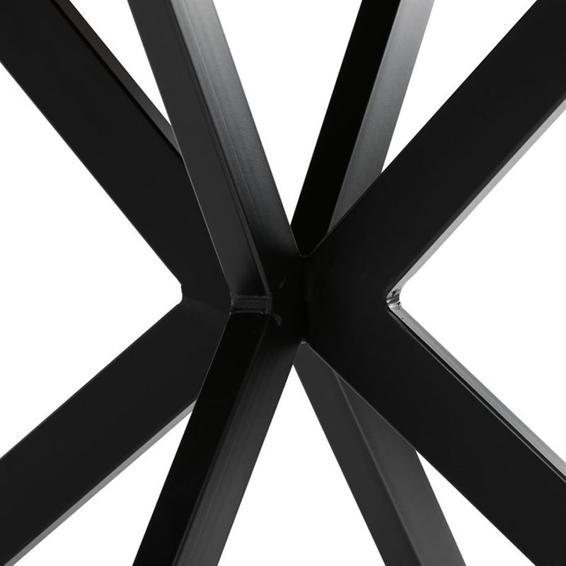 Jedálenský stôl, okrúhly, 120cm, MDF, kov, staré drevo, HT-F4120 OLW