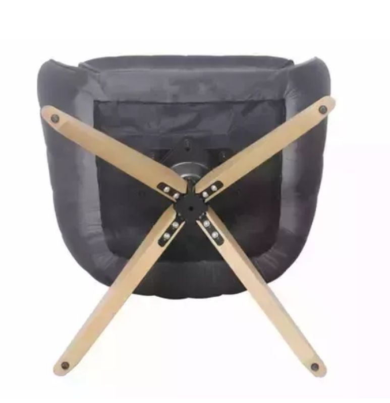 Jedálenská stolička, sivá látka, nohy dub, AZALIA D VELVET