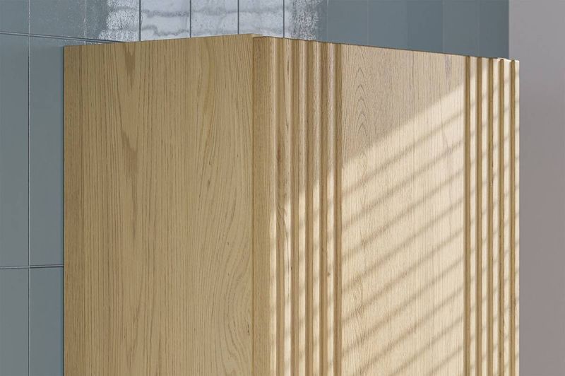 Vysoká skrinka, 40cm, dub cremona, OVALIA CREMONA 80-40-1D