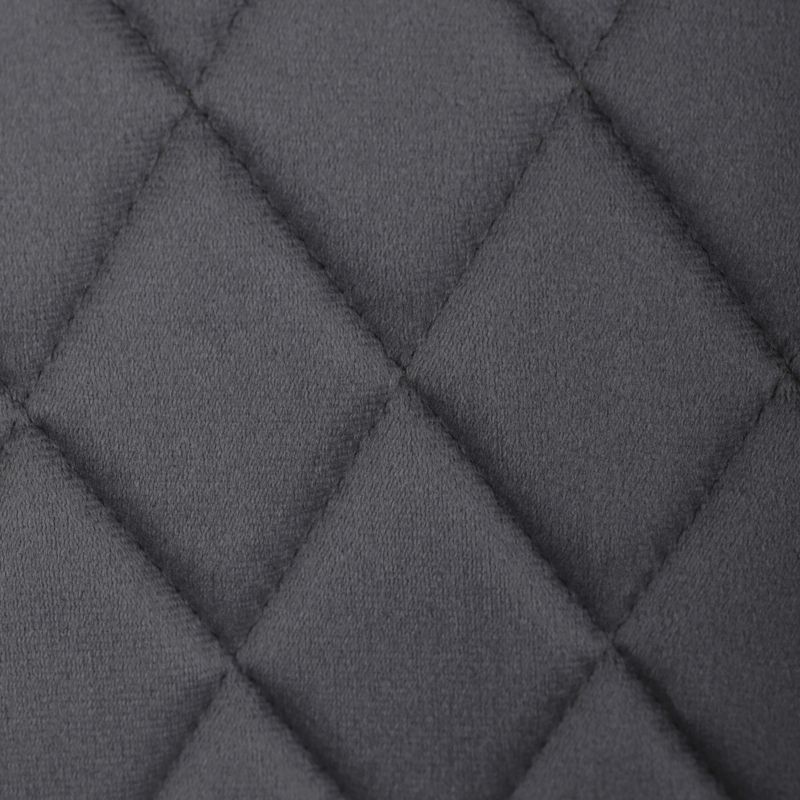 Jedálenská stolička, sivá, zamatová, látka, DCH-215 GREY4
