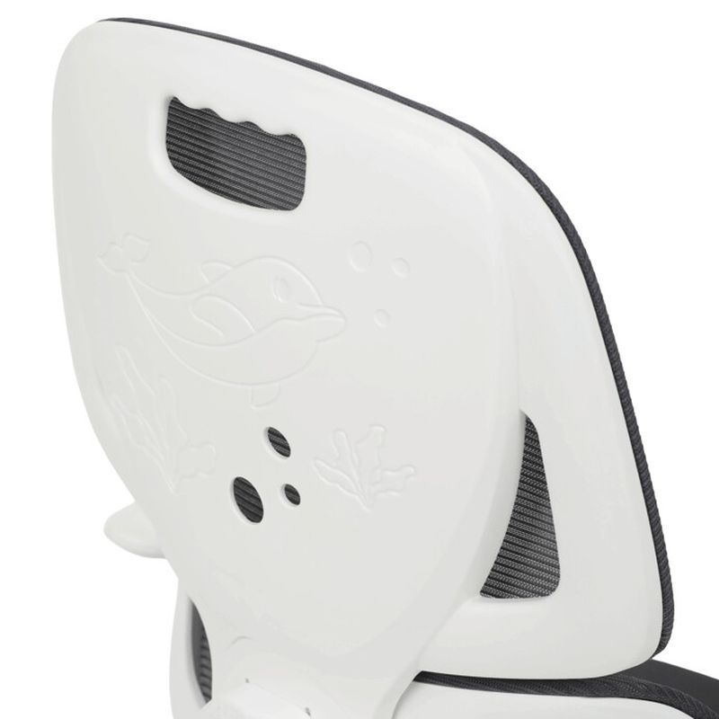 Detská stolička, sivá, sieťovina, 120 kg, KA-K1063 GREY