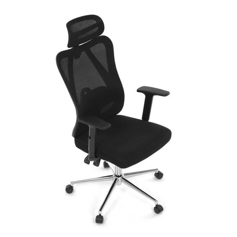 Kancelárska stolička, čierna, sieťovina, 120 kg, KA-R216 BK