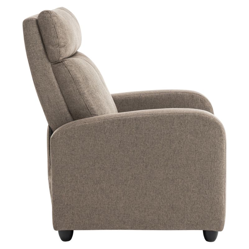 Relaxačné kreslo, hnedá látka, KRESO NEW - posledný kus