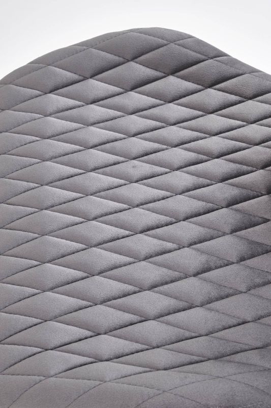 Jedálenská stolička, sivá látka, nohy kov čierny, K-569