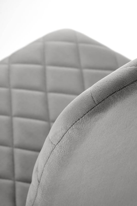 Jedálenská stolička, sivá látka, nohy kov čierny, K-525