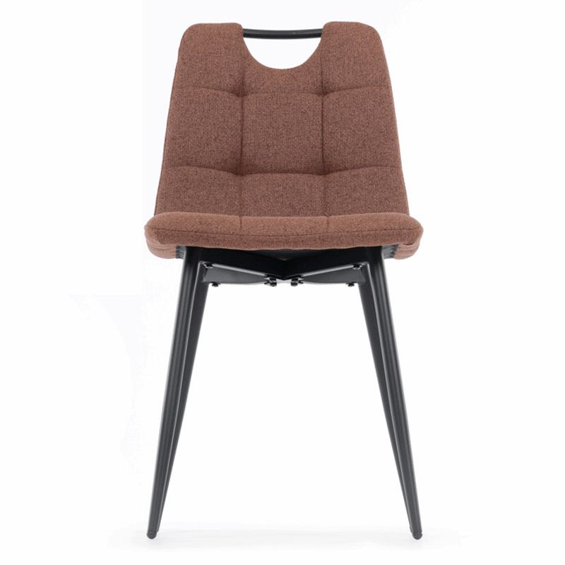 Jedálenská stolička, hnedá, látka, DCL-V2017 BR2