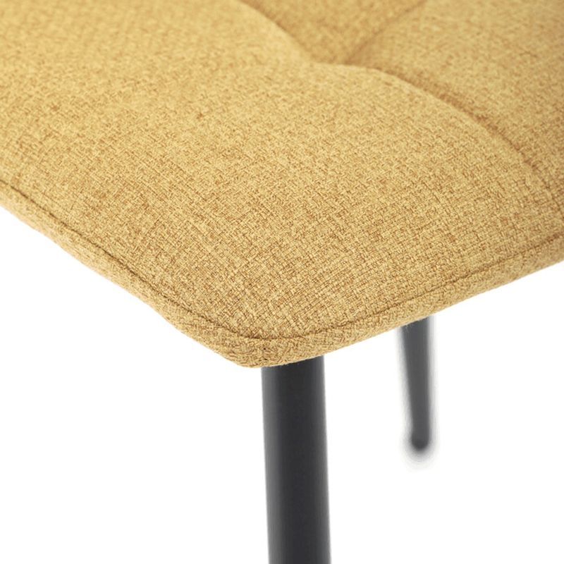 Jedálenská stolička, žltá, látka, DCL-V2017 YEL2