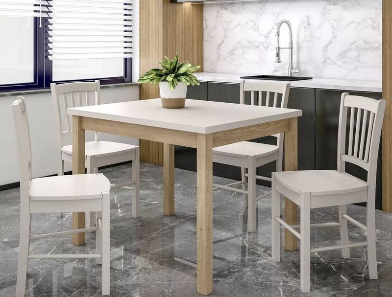 Jedálenský stôl, 120x68cm, MDF, dub cremona, kašmír, Signal, ADAM 120