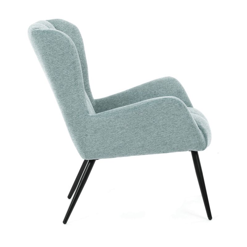 Kreslo ušiak, modrá látka, AK-H9206 BLUE2
