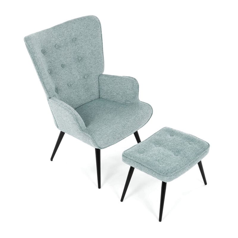 Relaxačné kreslo, modrá zamatová látka, AK-303 BLUE2