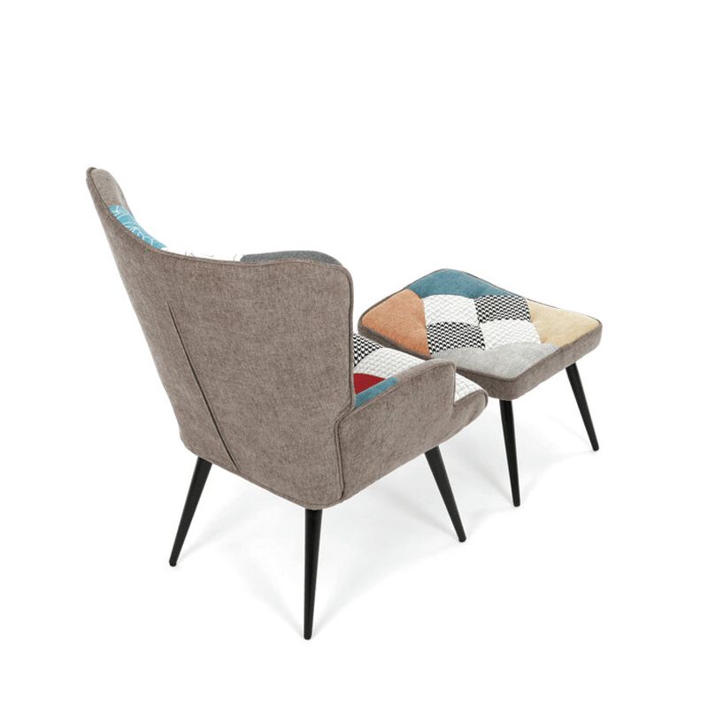 Relaxačné kreslo, viacfarebná zamatová látka, AK-303 PW2