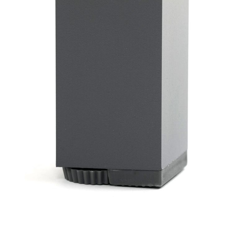 Záhradný stôl 190x90cm, hliník, polywood, sivá, AZT-W1408 GREY