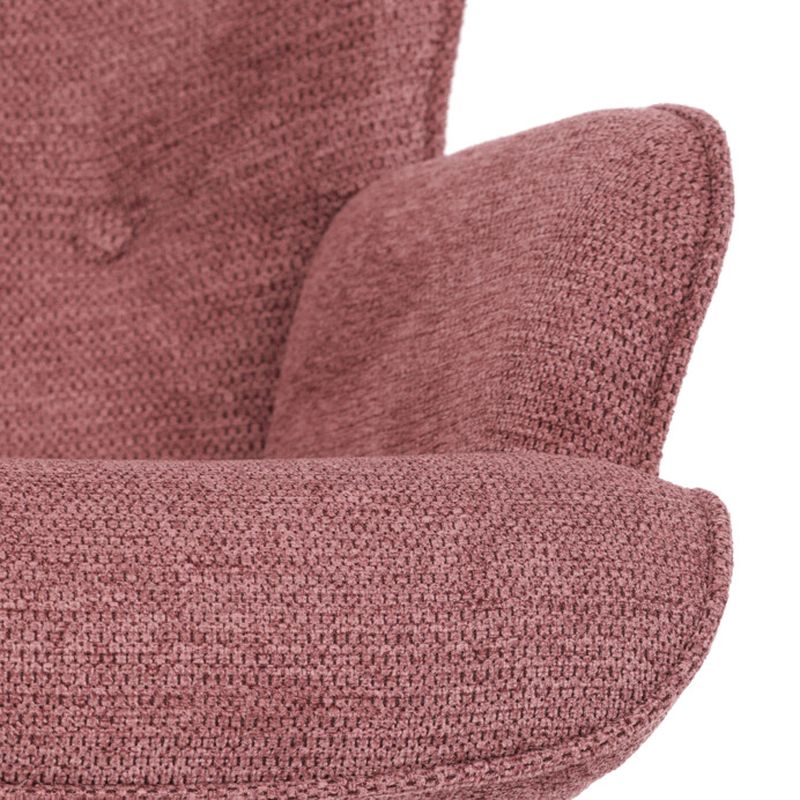 Hojdacie kreslo, ružová látka, AK-373 PINK2