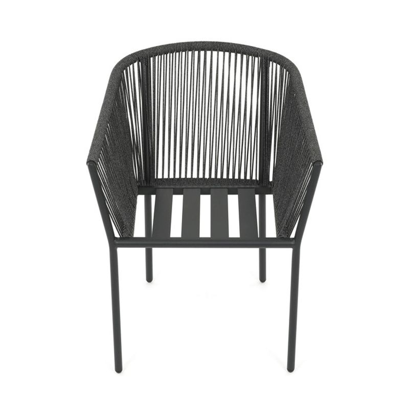 Záhradná stolička, hliník, látka, sivá, AZC-C1179 GREY