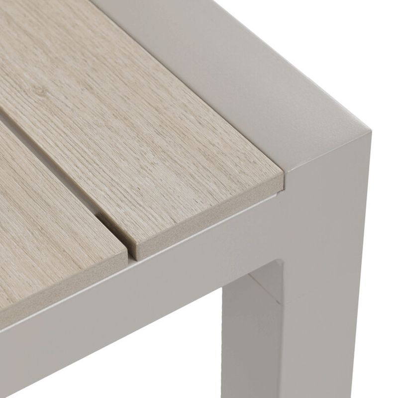 Záhradný stôl 162x90cm, hliník, polywood, béžový, AZT-S1514 CRM