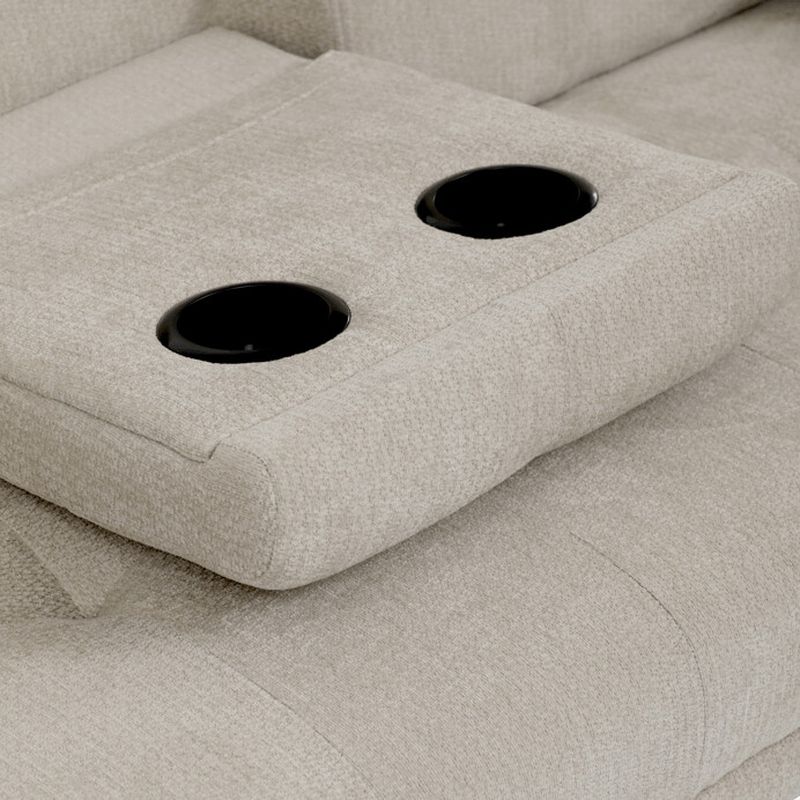 Trojmiestna rozkladacia pohovka, béžová, látka, ASB-C3034 CRM2