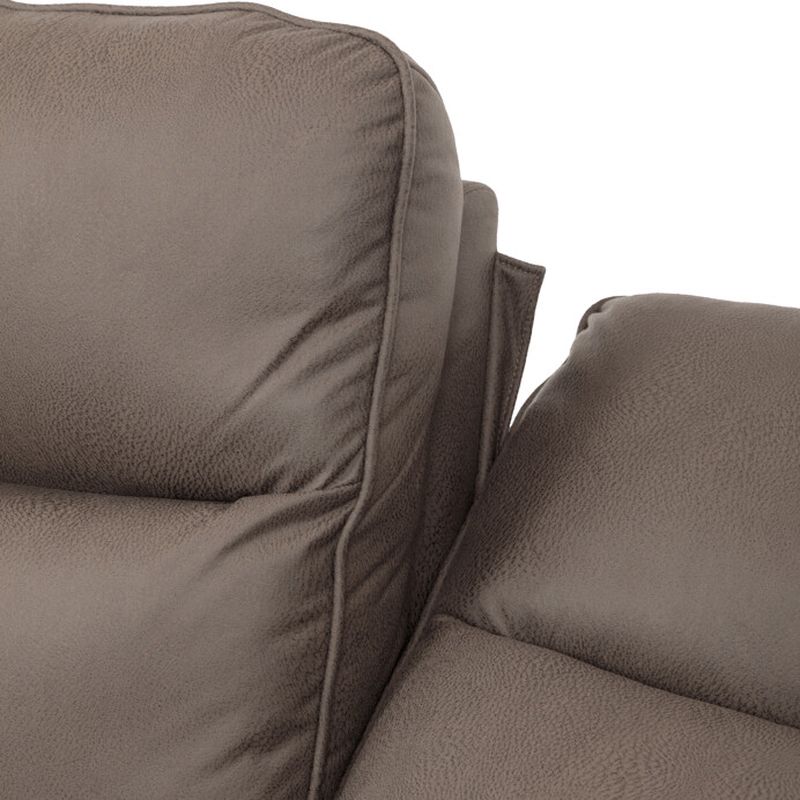 Sedacia súprava, hnedá, látka vintage, ASD-4302 COF3