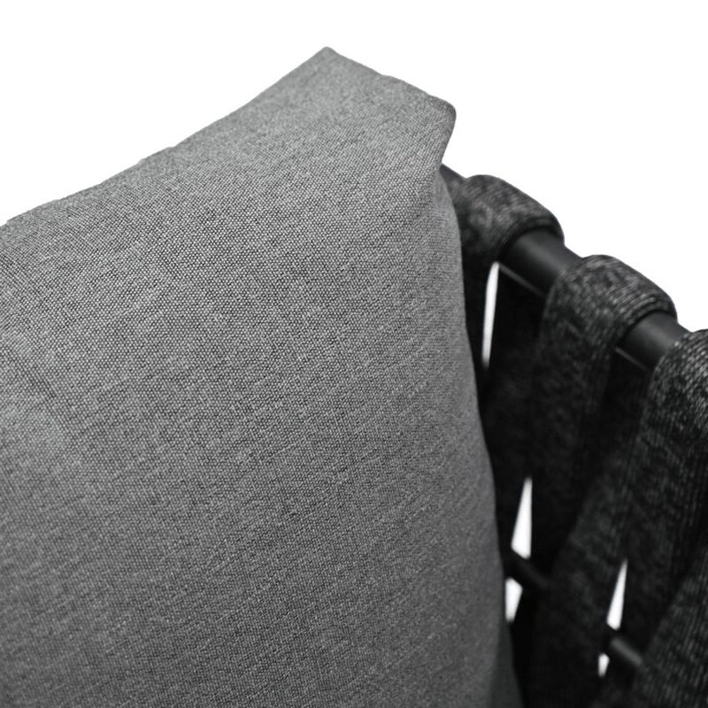 Záhradná zostava, kov, sivá látka, AZS-1604 GREY