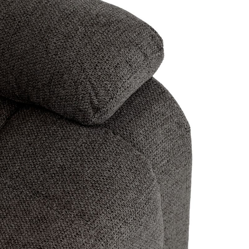 Polohovacie kreslo, manuálne, sivé, látka, TV-4086 GREY2