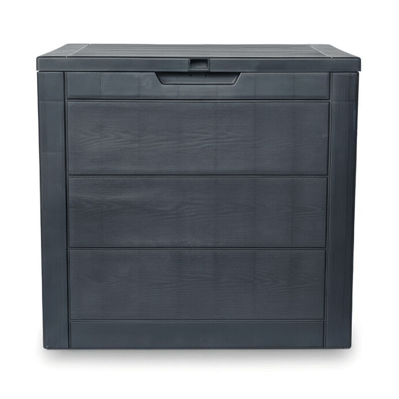 Záhradný úložný box, 56cm, plast, sivý, AZB-G2035 GREY