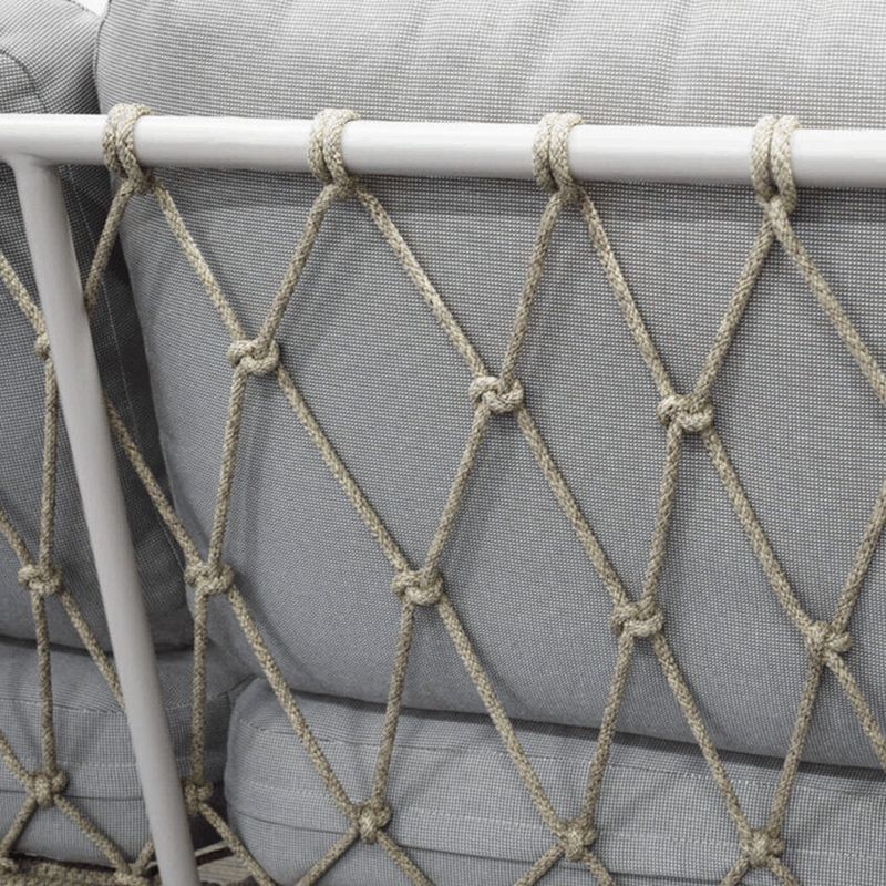 Záhradná zostava 1+3, kov, béžová, AZS-L1913 CRM