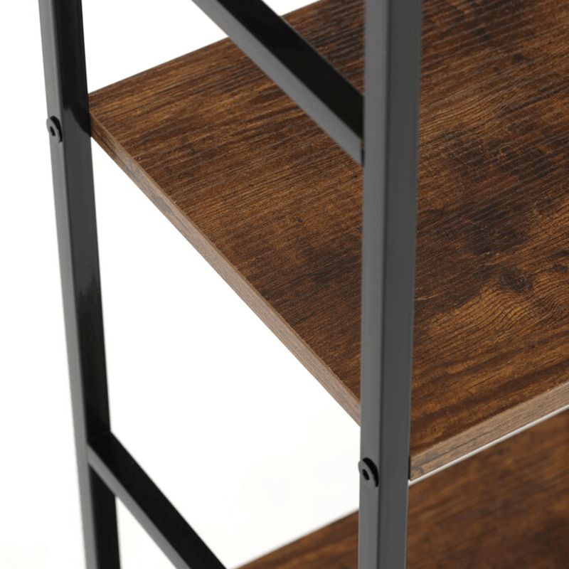 Regál, 29cm, kov, MDF, hnedý, GD-215 OLW