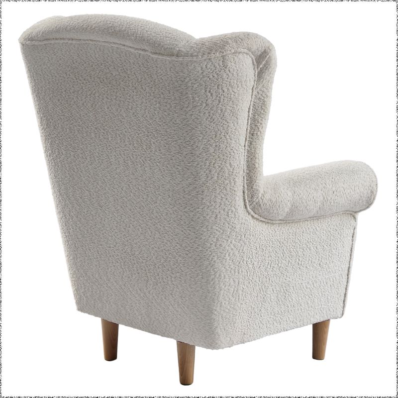 Kreslo ušiak, smotanová látka Coral, CHARLOT