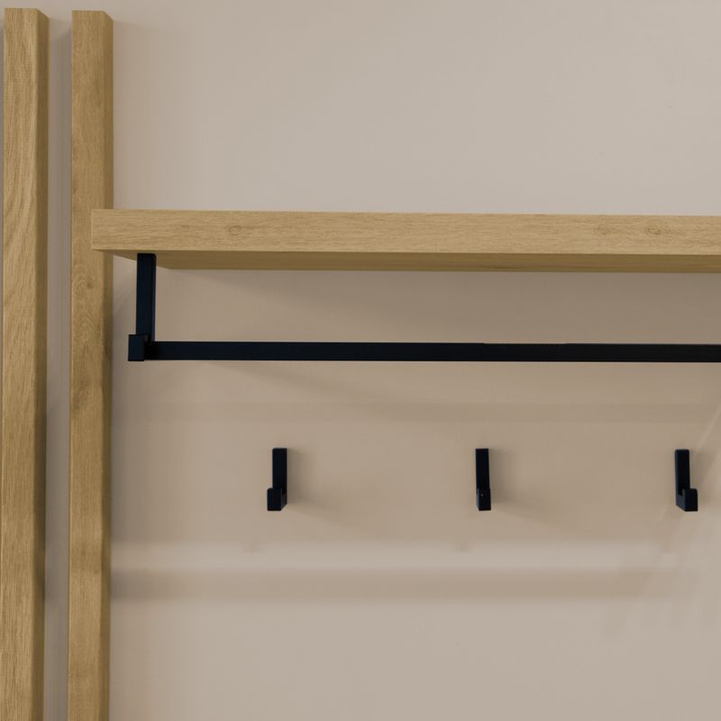 Predsieňová zostava, 150cm, kašmír , dub artisan, ALIVA V1