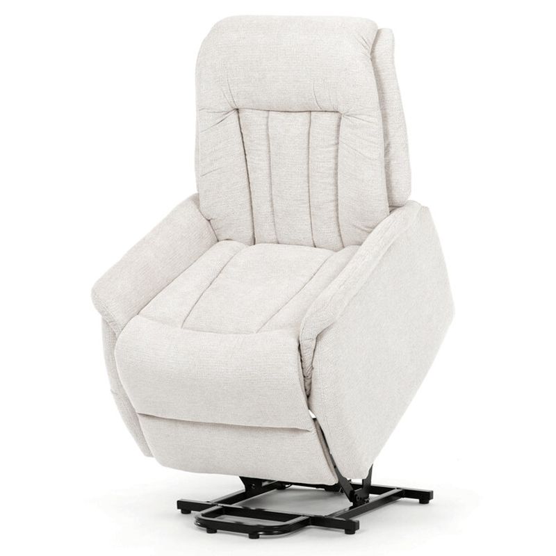 Polohovacie kreslo, elektrické, béžová látka, TV-Q8575 CRM2