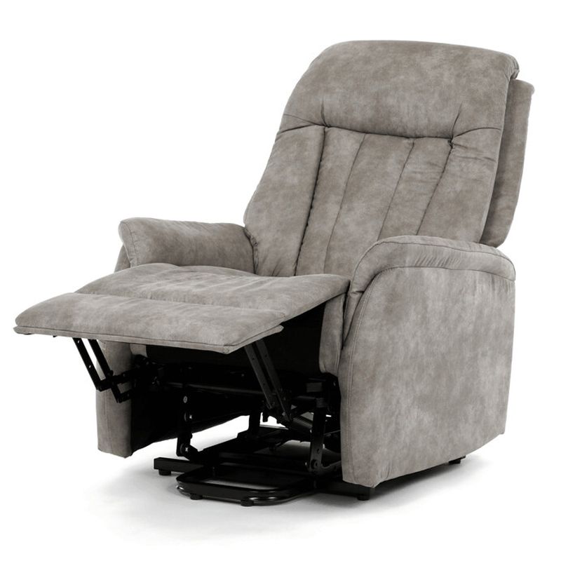 Polohovacie kreslo, elektrické, sivá látka vintage, TV-Q8575 GREY3