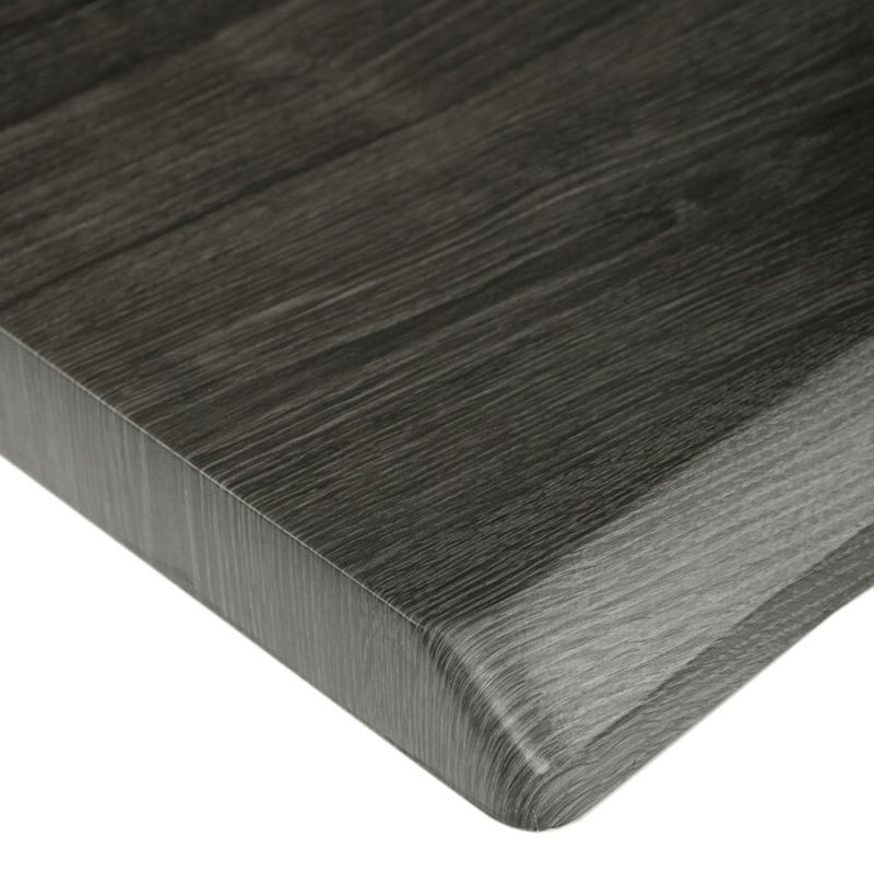 Jedálenský stôl 160x90cm, MDF sivý dub, kov čierny, HT-F4316 GREY