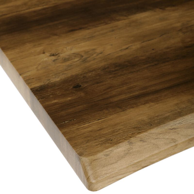 Jedálenský stôl 210x100cm, MDF old wood, kov čierny, HT-F4321 OLW