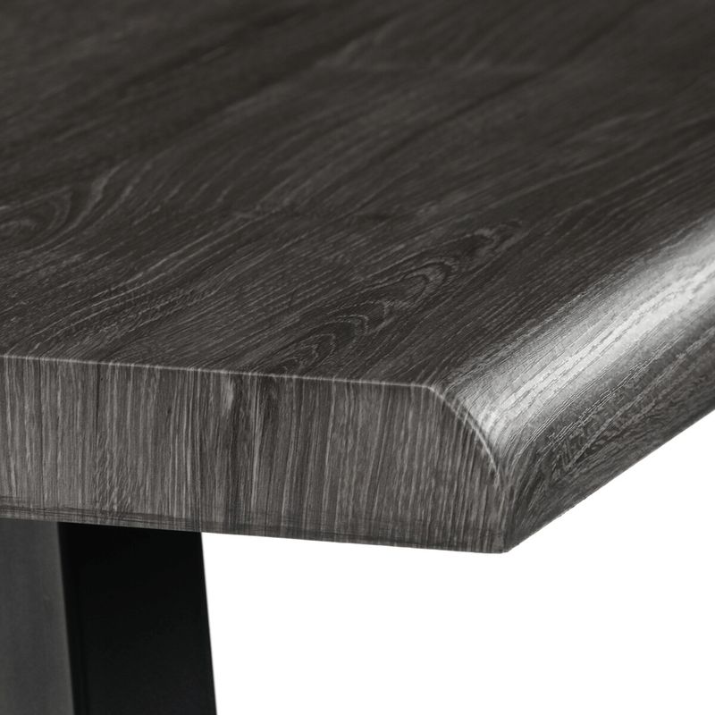 Jedálenský stôl 140x80cm, MDF, kov, sivý dub, HT-F4514 GREY