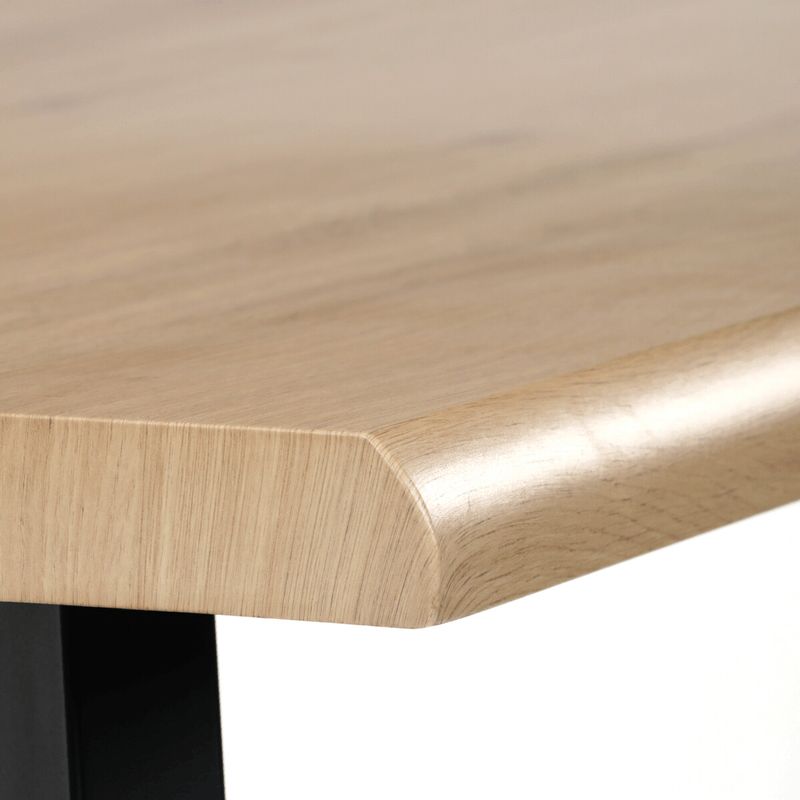 Jedálenský stôl 140x80cm, MDF, kov, divoký dub, HT-F4514 OAK