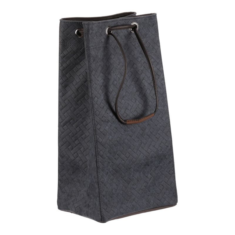 Kôš na prádlo, látkový, sťahovací, modrá farba, DT3011 BLUE-L