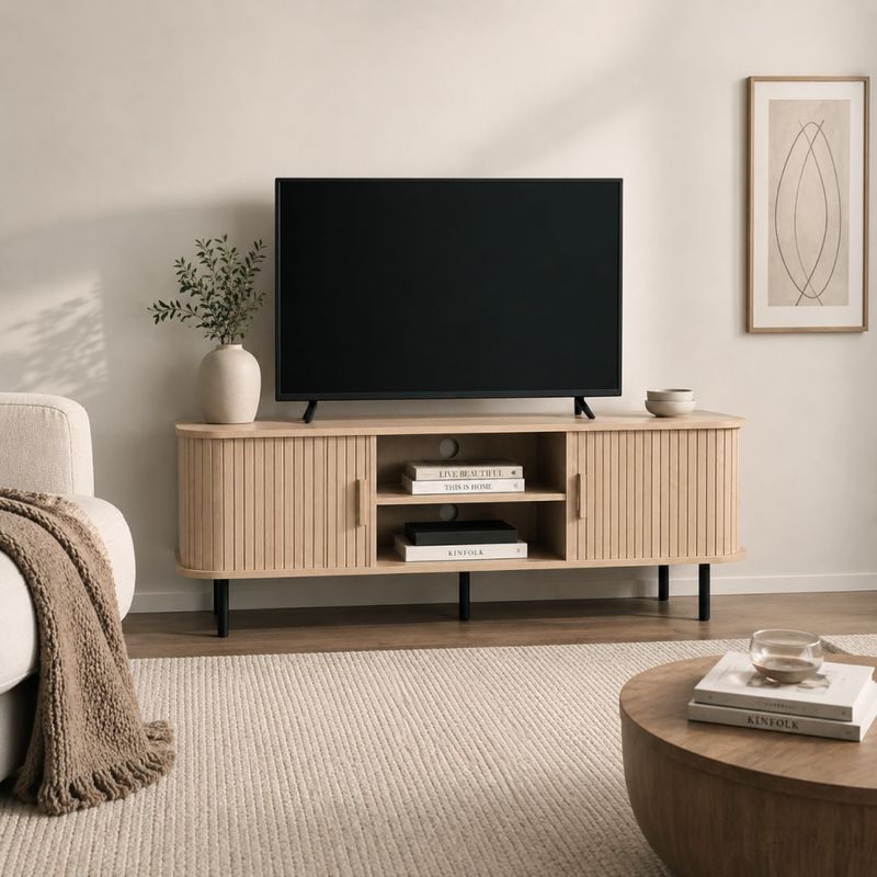 TV stolík, 140cm, dub, ARIANE