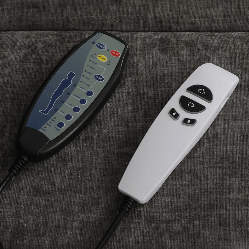 Polohovacie elektrické kreslo, sivá látka, 200kg, TV-H9727 GREY2