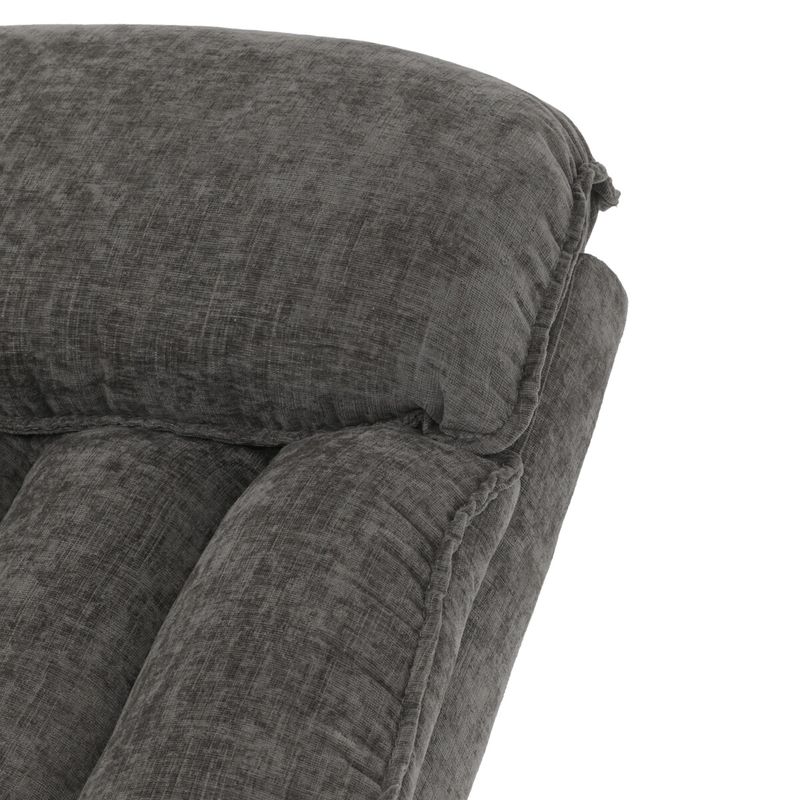 Polohovacie kreslo, sivá látka, 200kg, TV-H9327 GREY2
