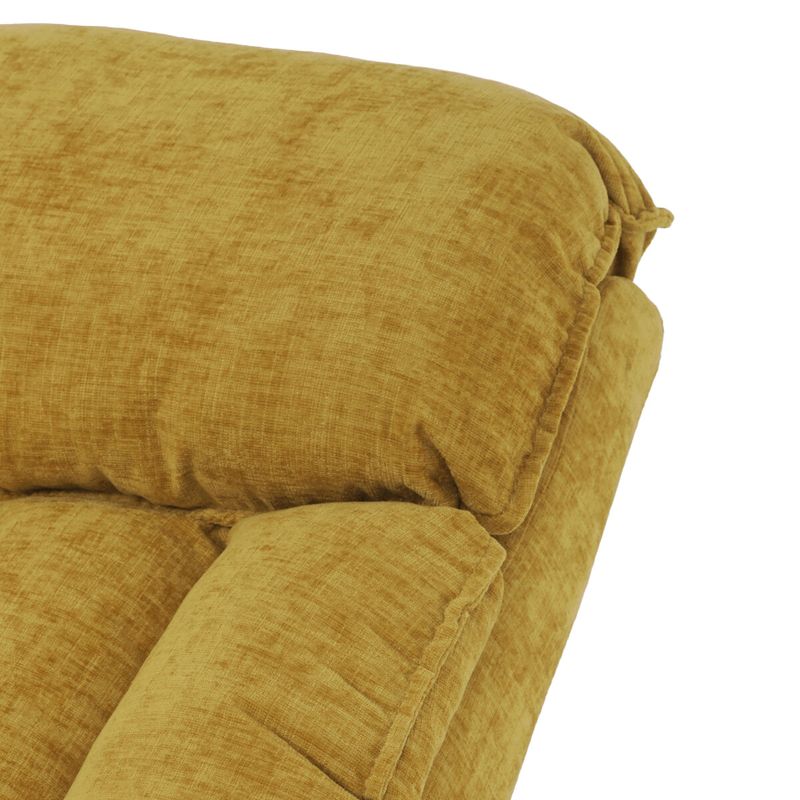 Polohovacie kreslo, žltá látka, 200kg, TV-H9327 YEL2