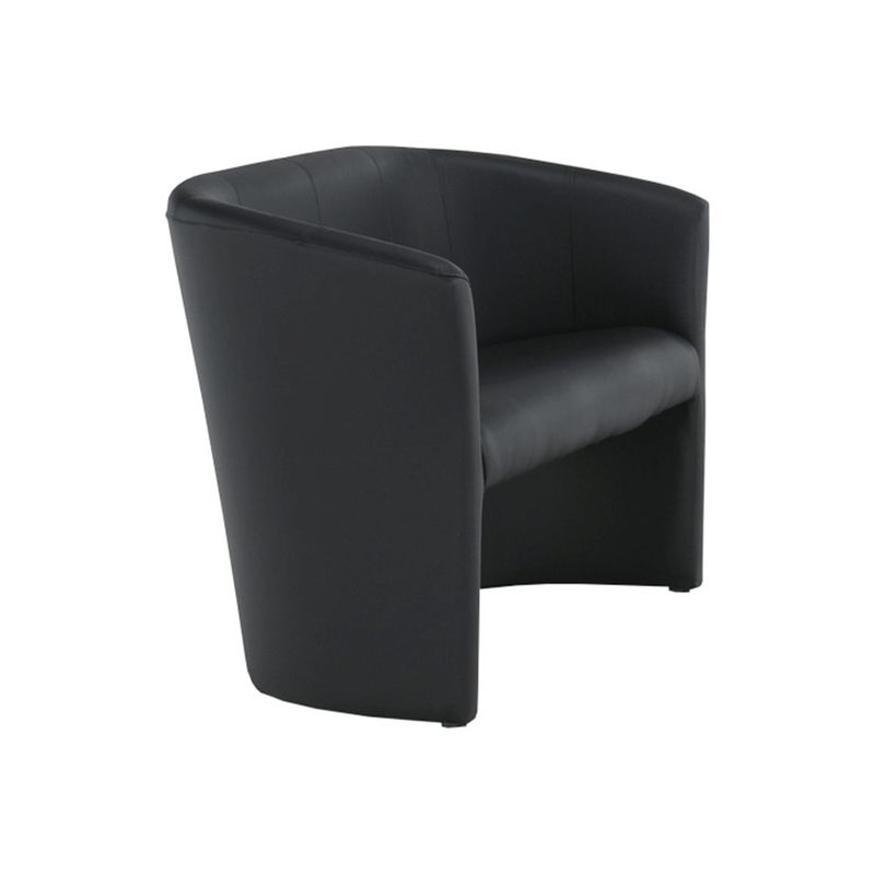 Dvojkreslo klubové, čierna ekokoža Damasko, CUBA