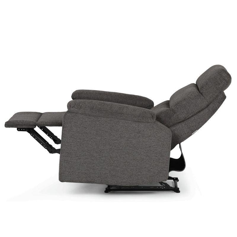 Sedacia súprava, polohovacia, sivá, látka, ASD-C5980 GREY2