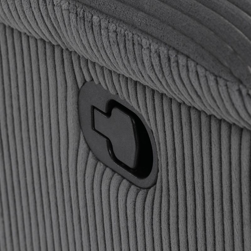Sedacia súprava, polohovacia, sivá, menčestrová látka, ASD-C5981 GREY6