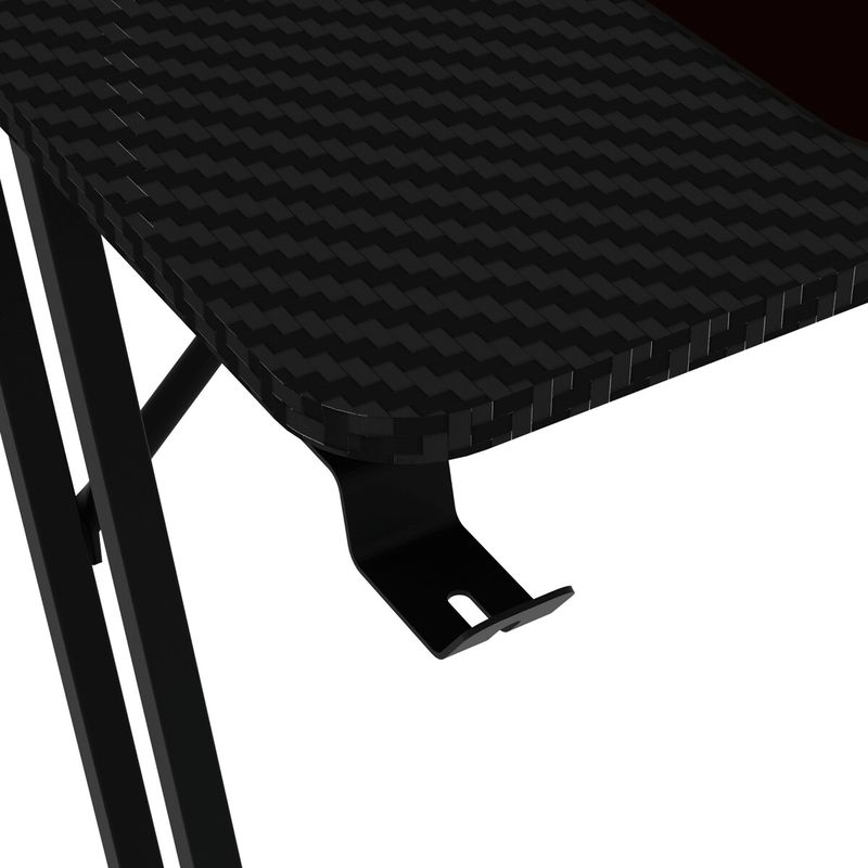 Herný stôl 120x60cm, melamín, carbon, LT-H1102 BK