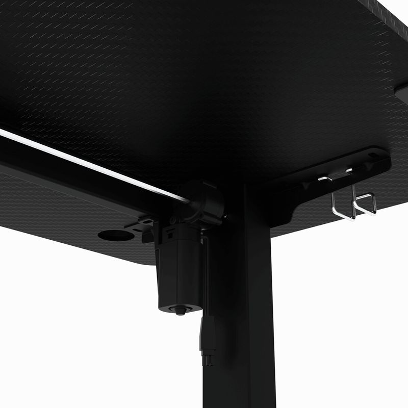 Ergonomický stôl s plynulou reguláciou výšky 120x60cm, melamín, carbon, LT-H2210 BK
