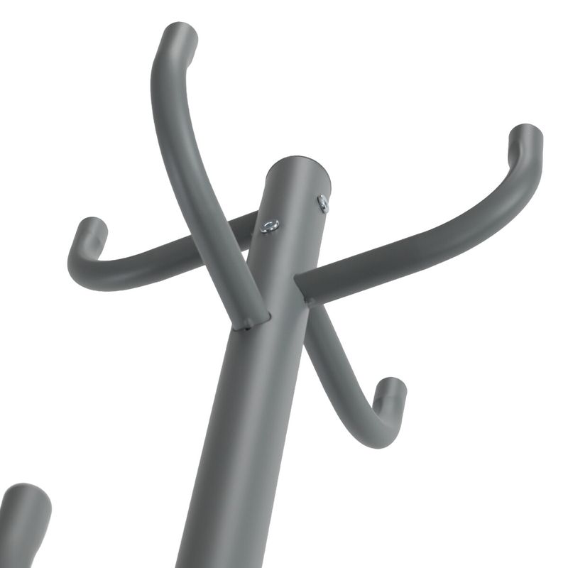Stojanový vešiak, 175cm, kov sivý, 80609-06 GREY