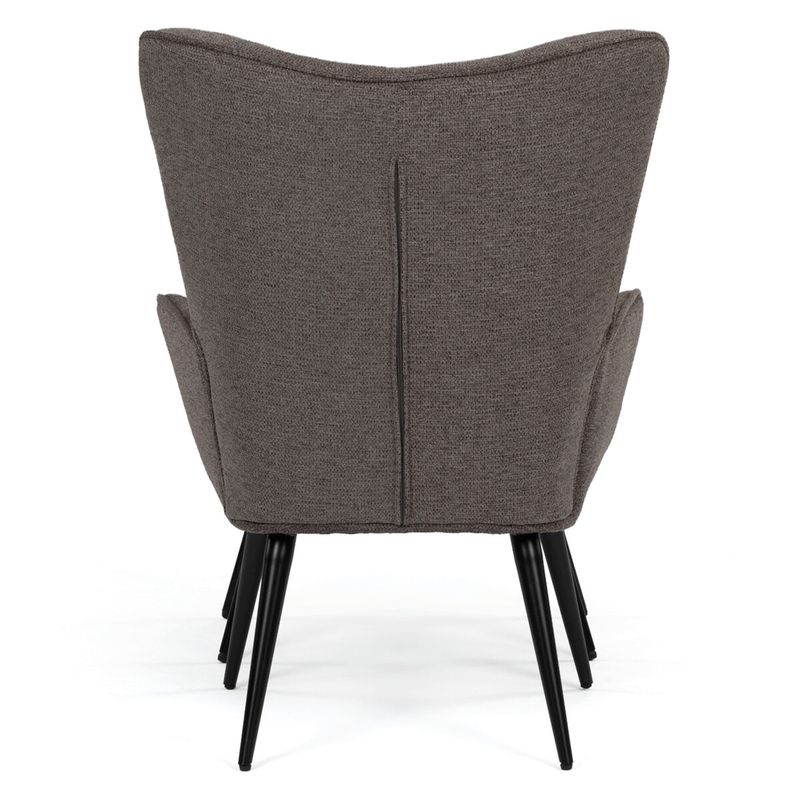 Relaxačné kreslo, sivá čalúnicka látka, AK-303B GREY2